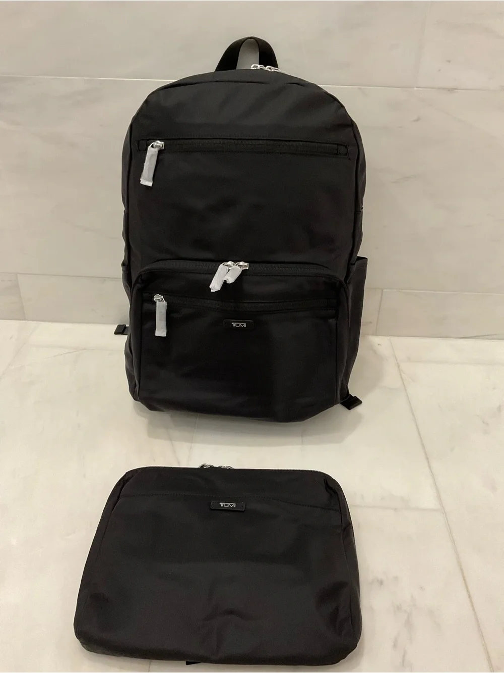 NEW TUMI Voyageur JUST IN CASE Nylon Packable 17.0” Backpack - SOLID BLACK